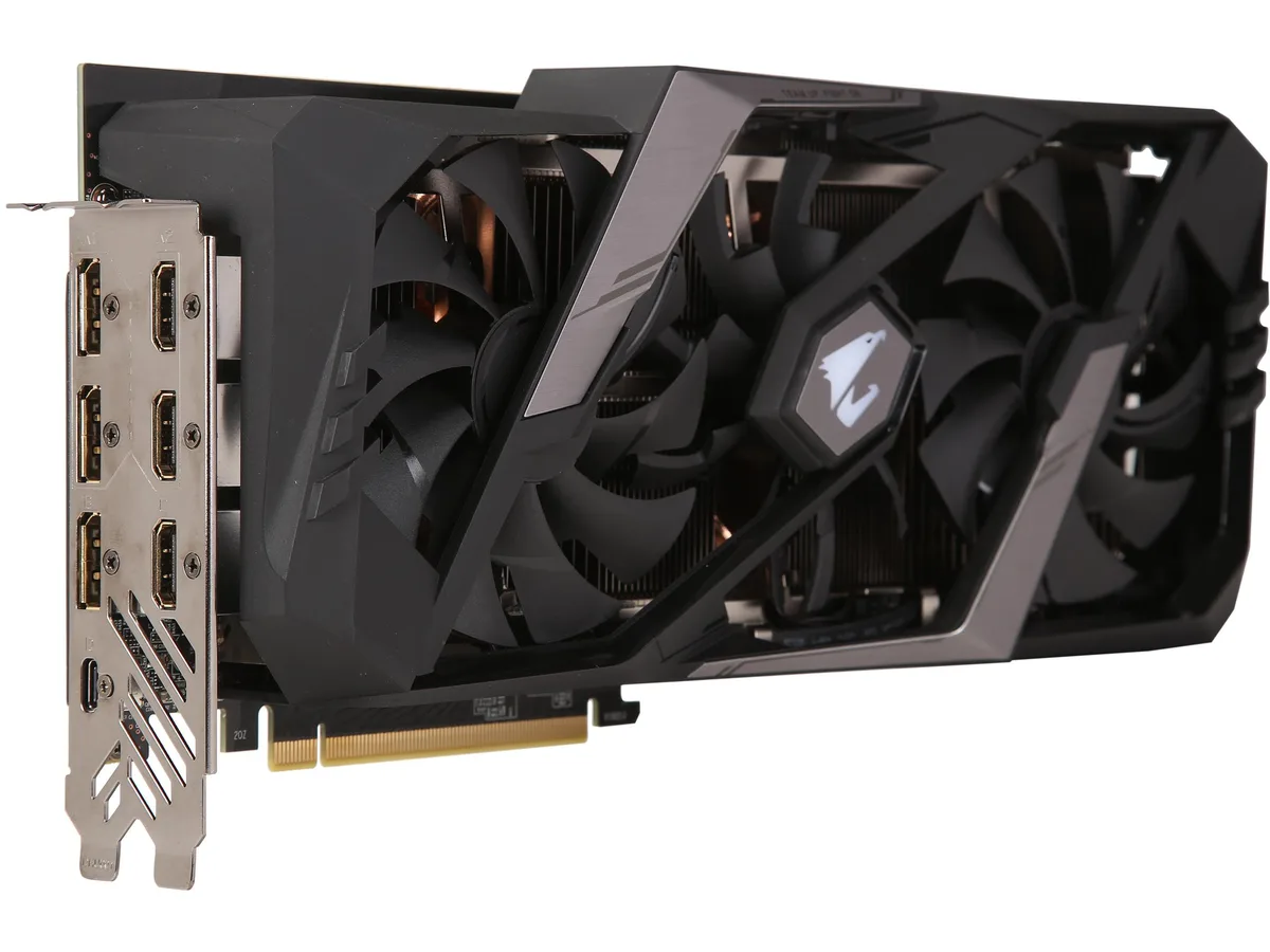GIGABYTE GIGABYTE AORUS GeForce RTX 2060 SUPER 8GB 1845 MHz graphics card — product photo