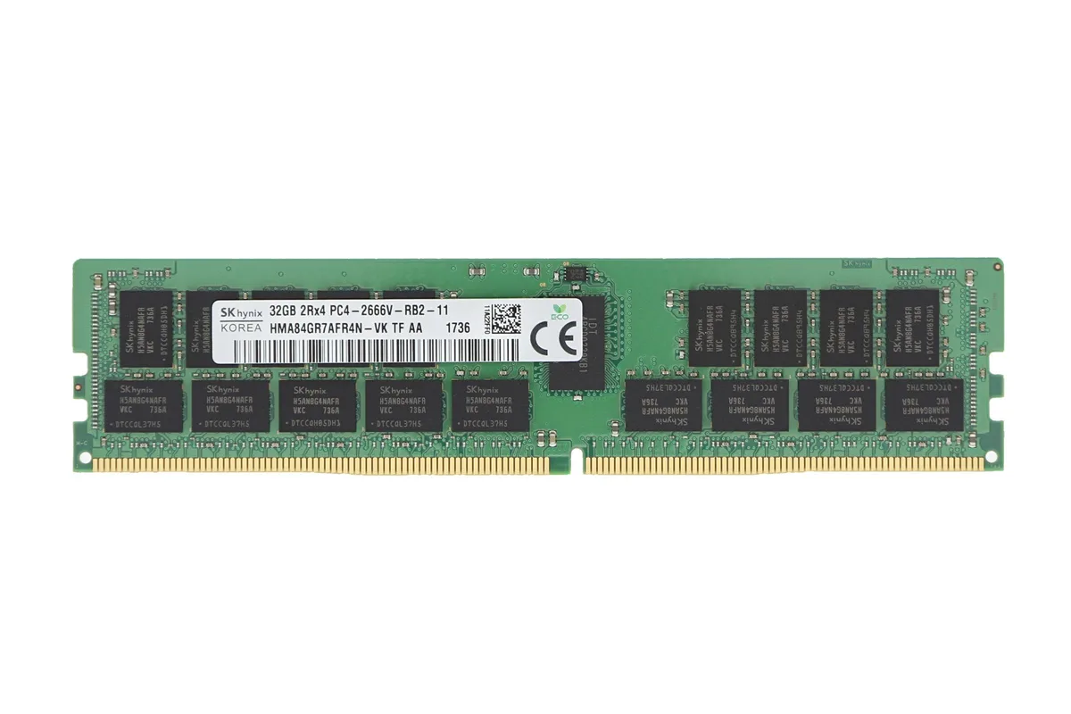 SK hynix SK hynix HMA84GR7AFR4N-VK KSM26RD4/32HAI 32 GB DDR4 2666 ECC RDIMM memory upgrade — product photo