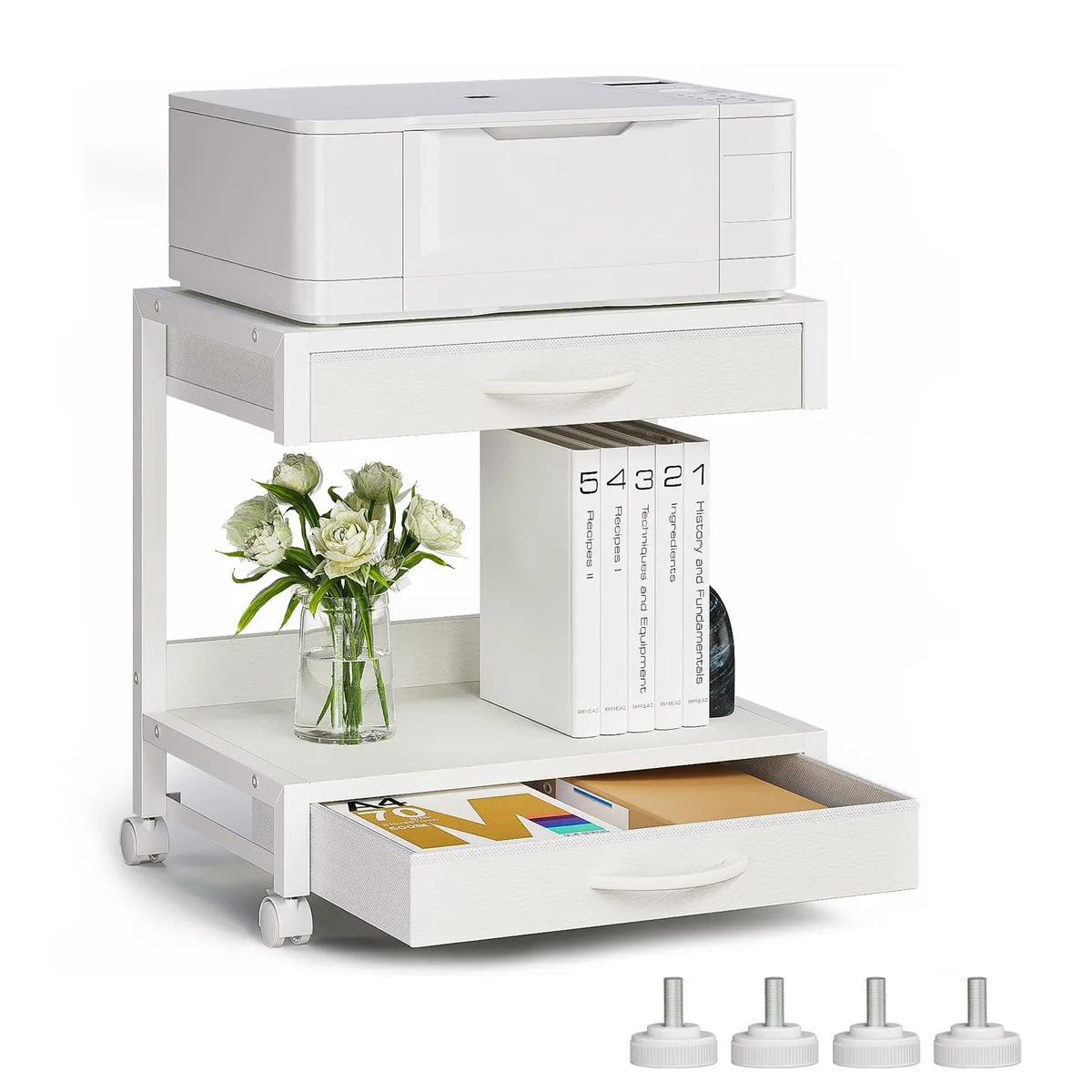 No Sew No Sew QD44-46 2-Tier Printer Table 17.3 x 11.6 x 18.1in 70lb Tier — product photo