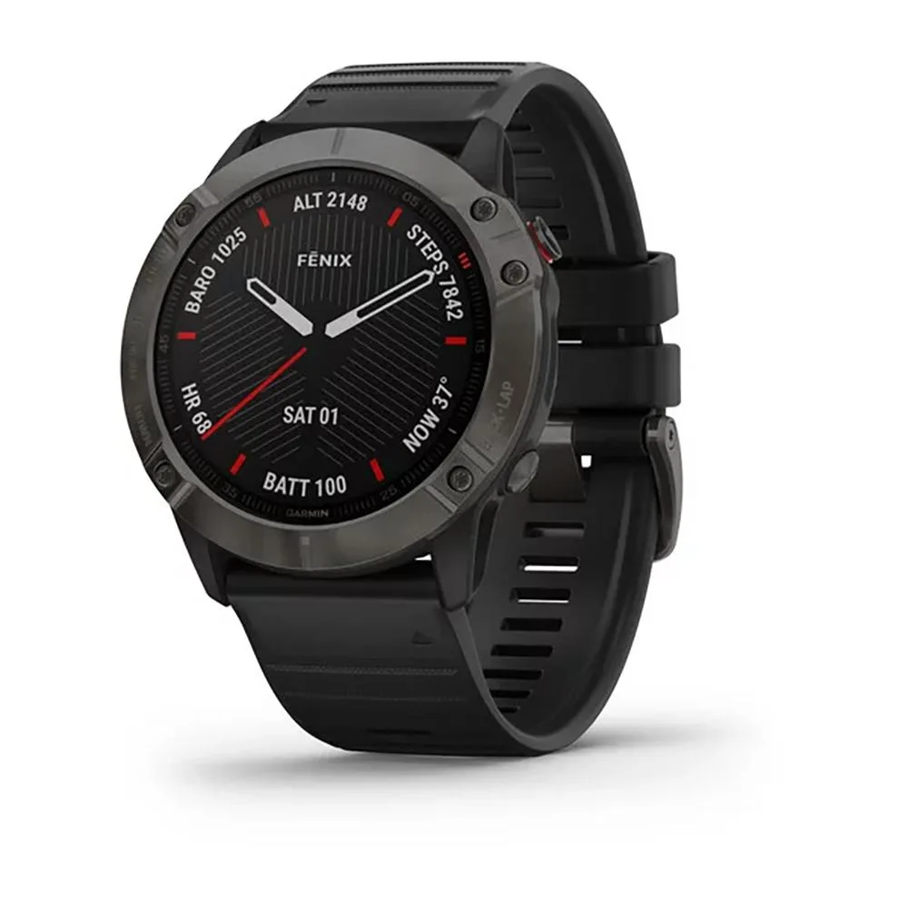 Garmin Garmin fenix 6X Sapphire Carbon Gray 51mm 1.4" smart watch — product photo