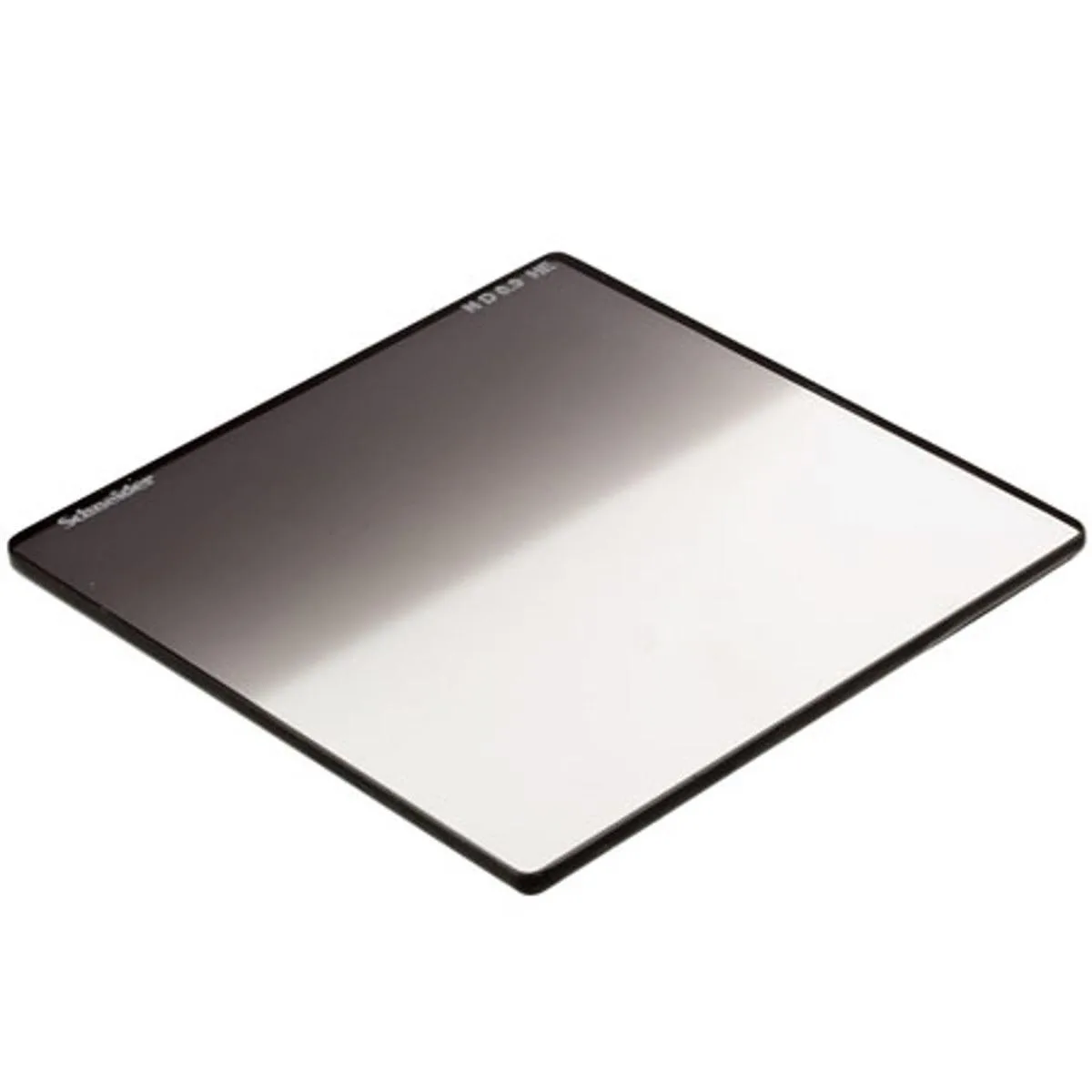 Schneider 4x4 inch ND 0.9 soft-edge graduated glass filter, rectangular, clear optical glass with neutral gray graduation