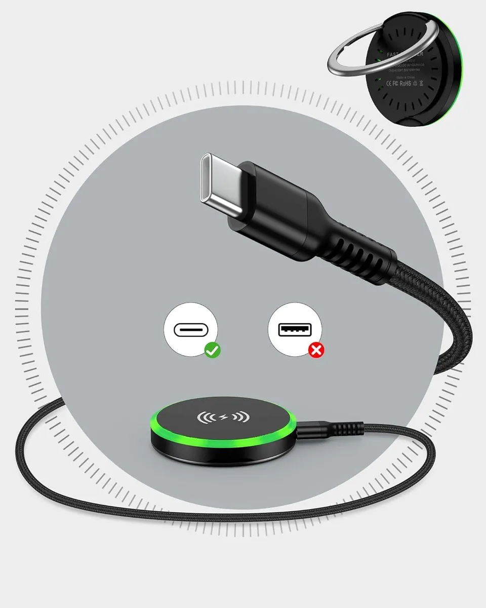 FLEANE FLEANE 15W MagSafe Wireless Charger with Finger Holder Stand — product photo