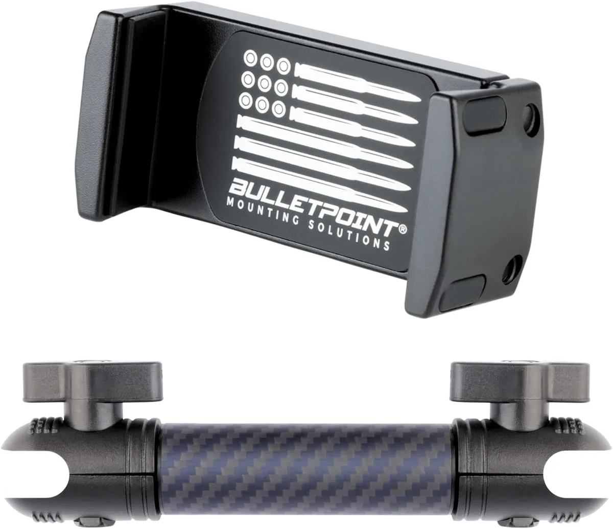 Keyence Keyence Phone Mount 7cm Carbon Fiber Kevlar Arm 20mm Ball 3.4in Grip — product photo