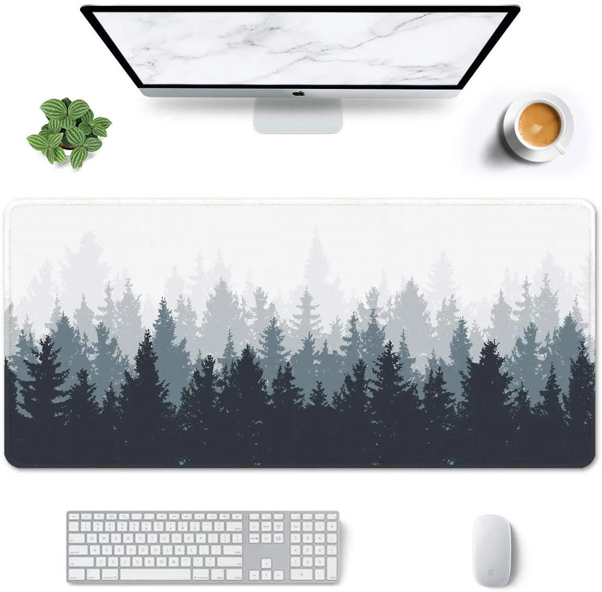 Laintek Laintek Mouse Pad 35.4 x 15.7 inch Misty Forest Design — product photo