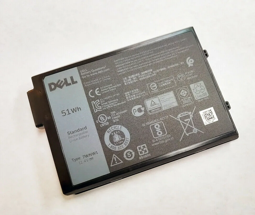 DELL DELL Latitude 5420 5424 7424 Rugged 3-cell 51Wh 11.4V laptop battery 7WNW1 — product photo