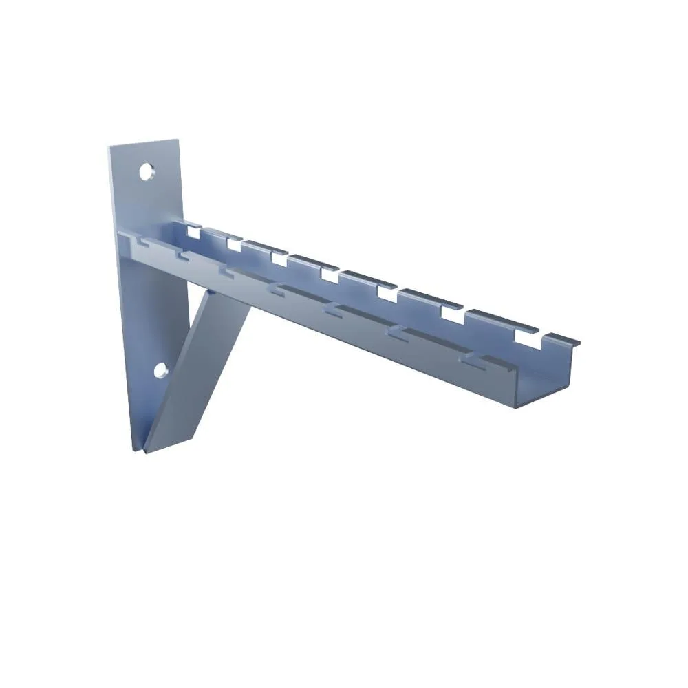 NavePoint NavePoint Electro Zinc Plated Triangle Wall Mount Bracket 300mm 2 Pack — product photo