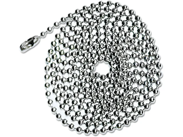 Advantus Advantus 75417 ID Badge Chain 36" Nickel 100 Pack — product photo