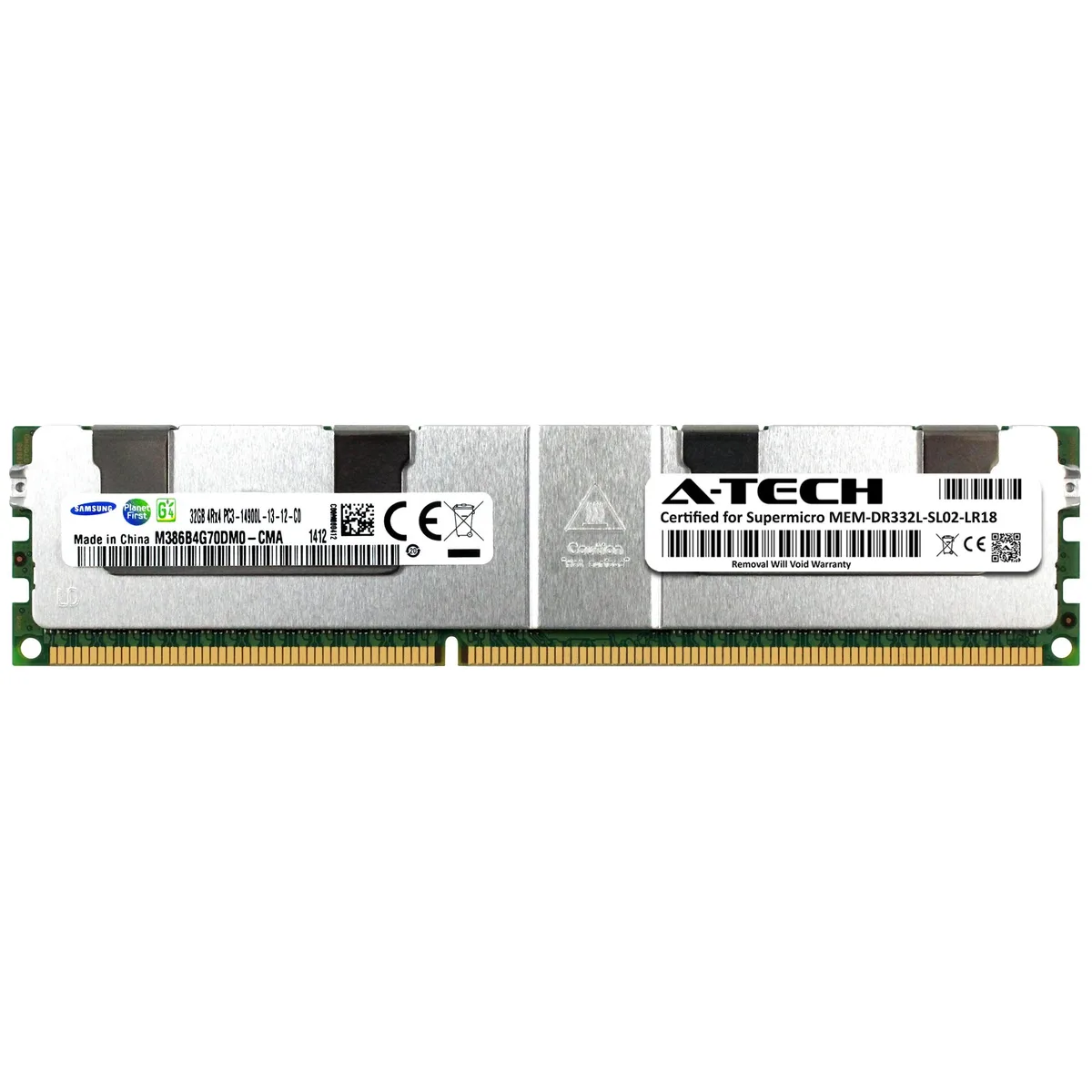 A-Tech A-Tech Supermicro Certified 32GB DDR3 1866MHz LRDIMM 4Rx4 ECC server RAM — product photo