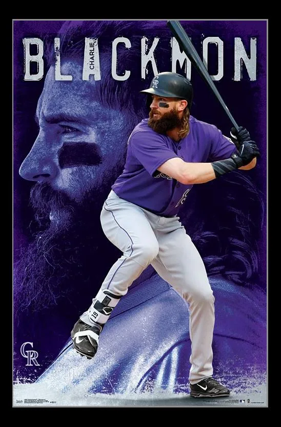 Colorado Rockies Charlie Blackmon poster print 22 by 34 inches