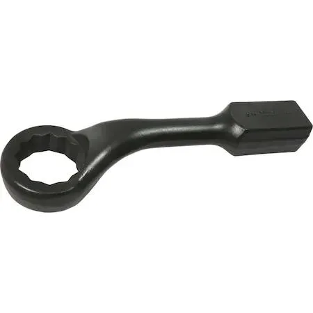 Gray Tools 66892 striking face box wrench, 12-point 45-degree offset head, black oxide finish