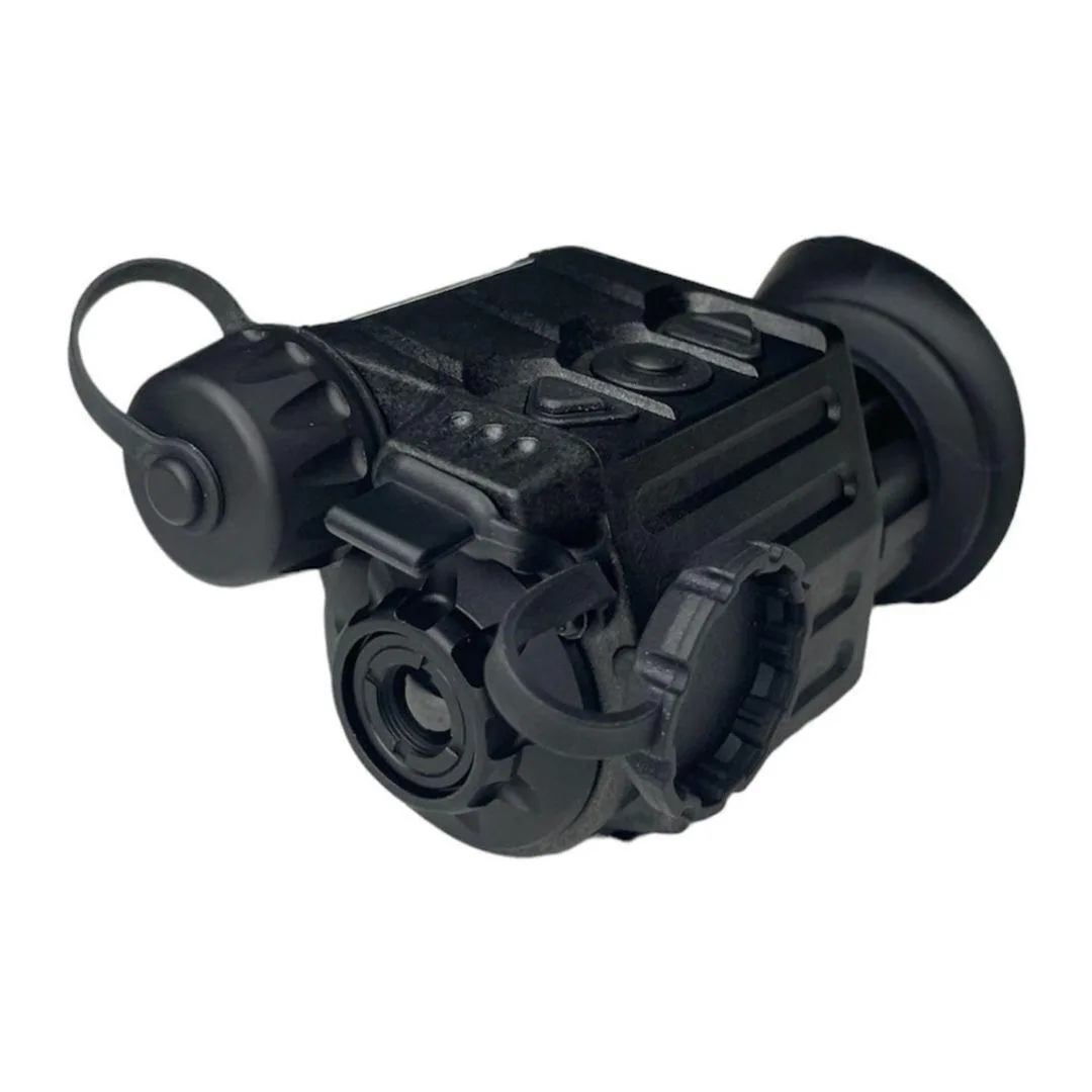 Compact gray thermal monocular with mini-rail mount