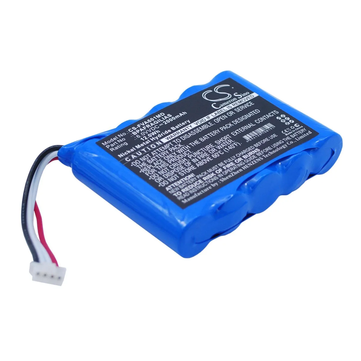 Cameron &amp; Co Cameron &amp; Co DS-CS-FVA601MD 6.0V 2000mAh Ni-MH Blue battery — product photo