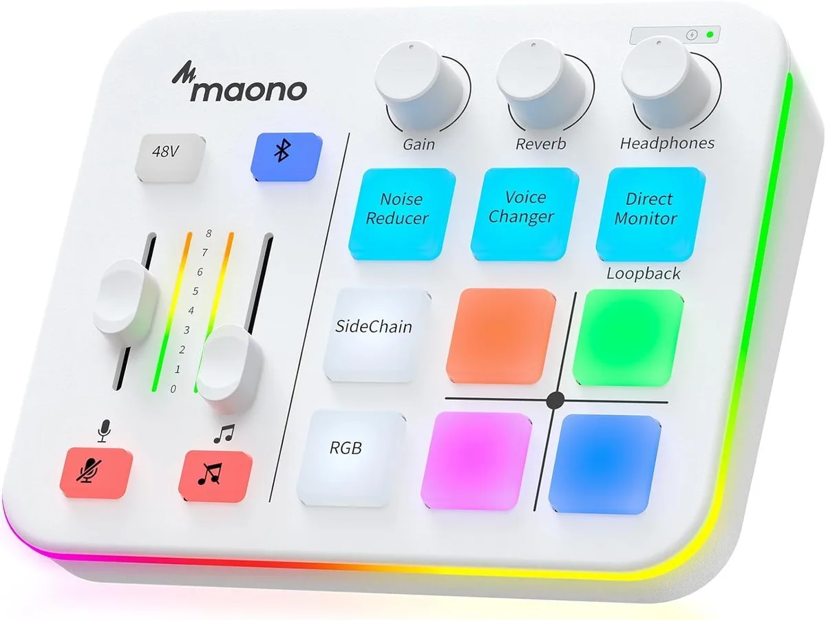  Maono G1 NEO White Audio Mixer — product photo