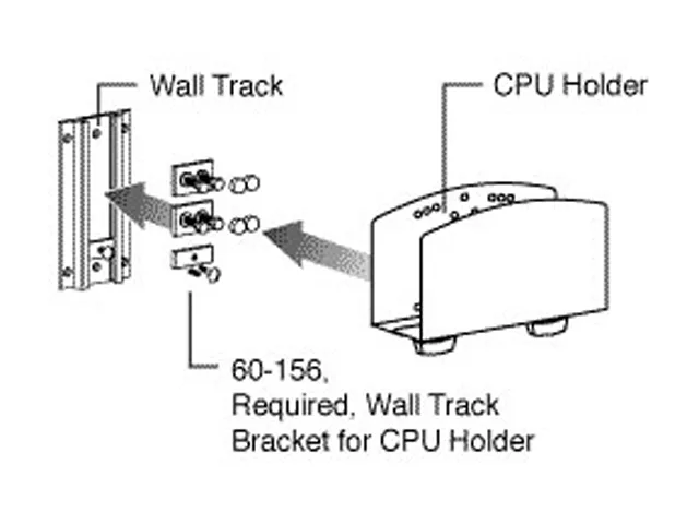 Ergotron Ergotron 60-156 Peripheral Track Mount Bracket Kit — product photo