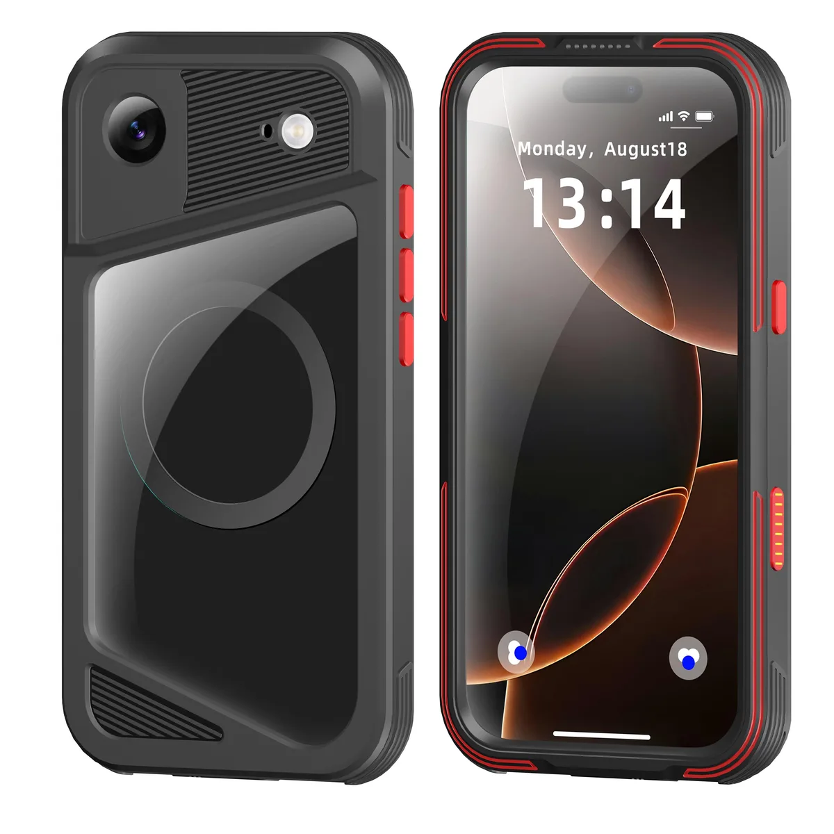 BONAEVER BONAEVER Magnetic Waterproof Case iPhone 17 Air 6.5 inch Black — product photo