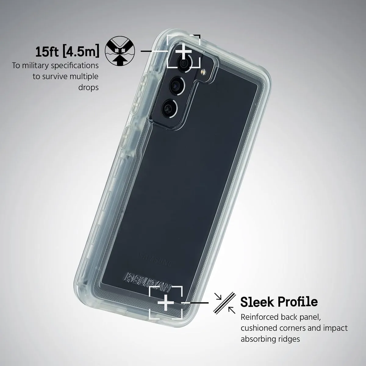 Case-Mate Case-Mate Pelican Voyager Series Clear Case for Samsung Galaxy S21 FE 5G — product photo