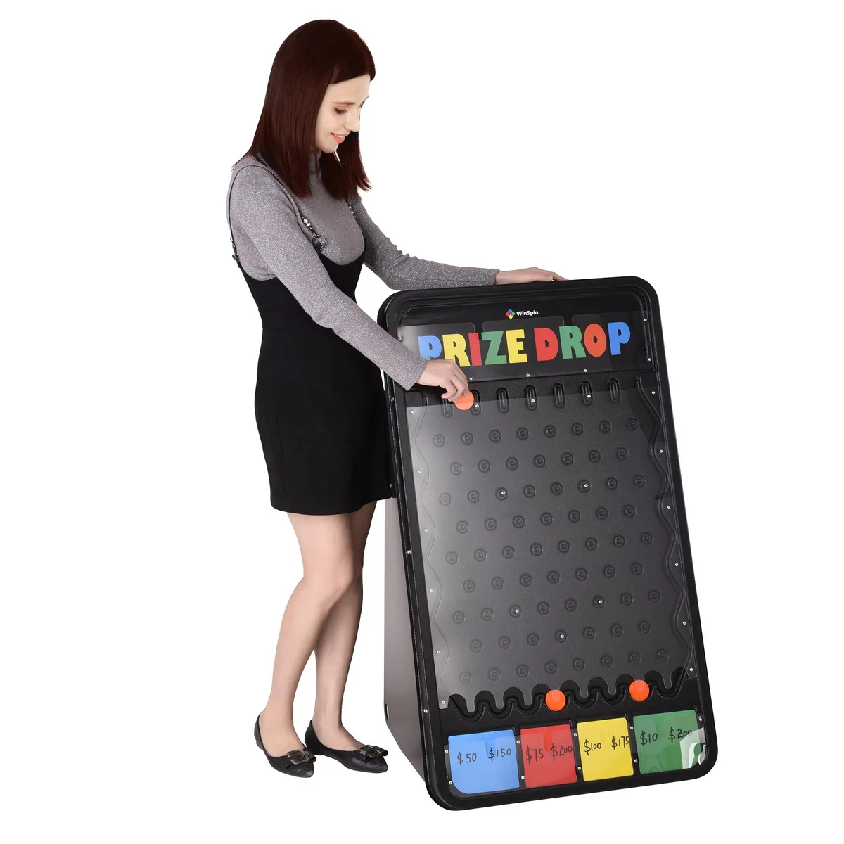 Yescom USA, Inc. Yescom USA, Inc. WinSpin 41x25" Prize Drop Board Game 12 Pucks — product photo