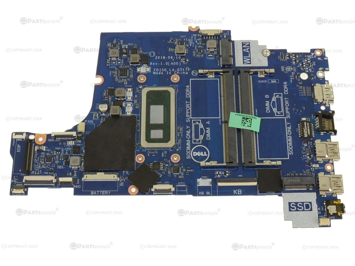 DELL DELL Vostro 3490 Motherboard Core i5 1.6GHz 6FMPV — product photo