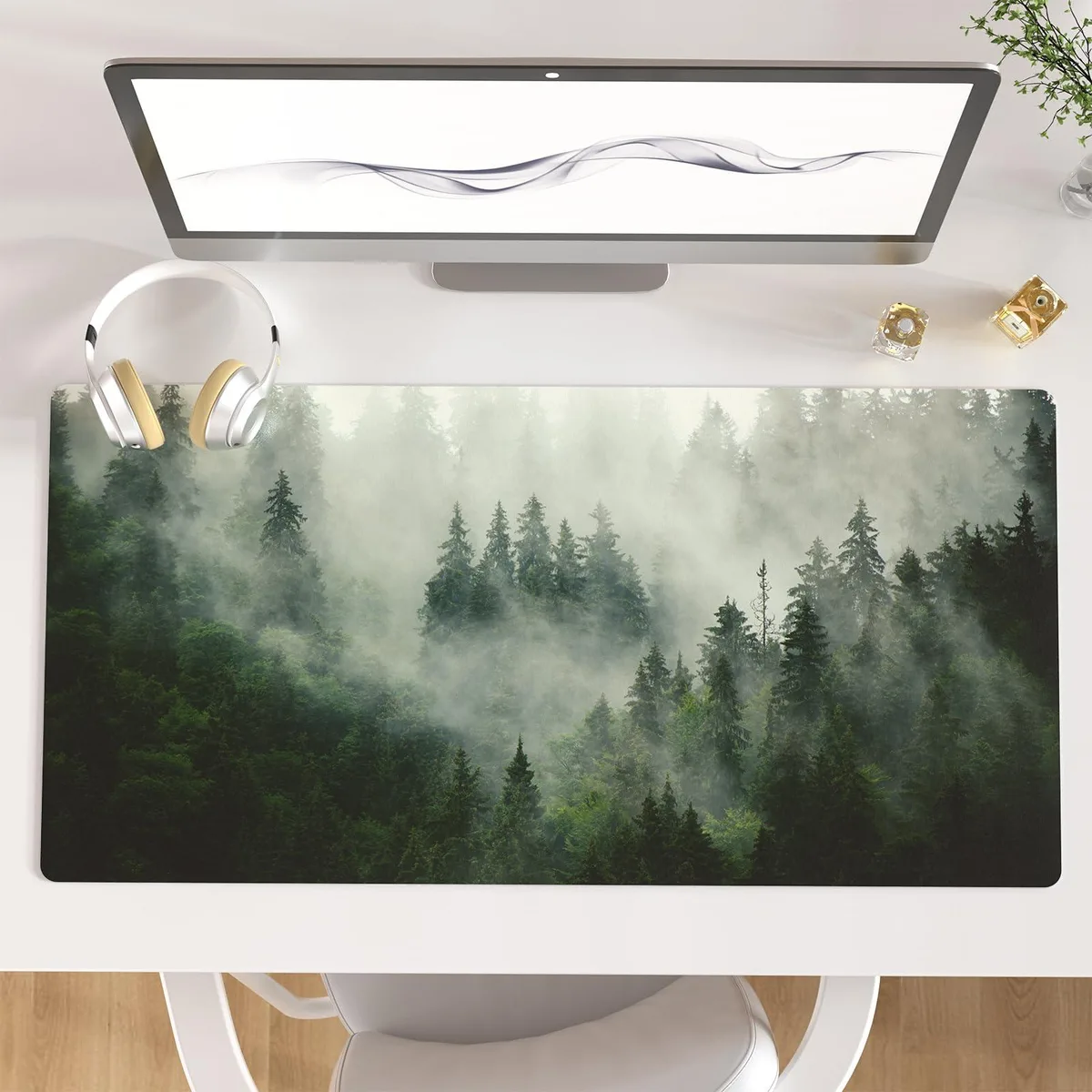 KEHIPI KEHIPI Large Mouse Pad 31.5" x 15.7" Misty Forest — product photo