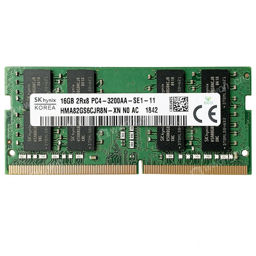 SK hynix SK hynix HMA82GS6CJR8N-XN 16GB DDR4 3200MHz CL22 260-Pin SoDIMM 1.2V — product photo