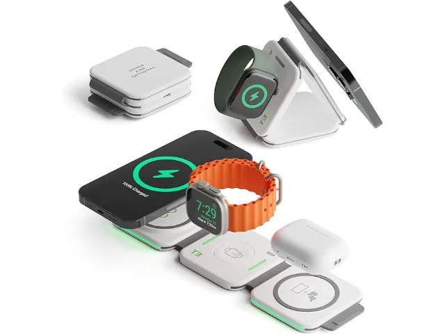 InfinaCore InfinaCore T3 Tri-Charge 3-in-1 Wireless Charging Pad White — product photo