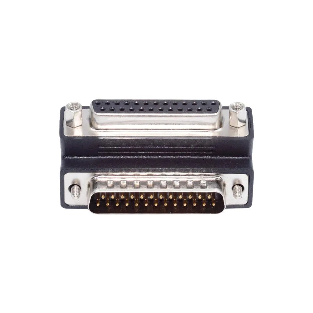 LORDWORLD LORDWORLD DB25 Male Nut to Female Screw 90° Angled Adapter — product photo
