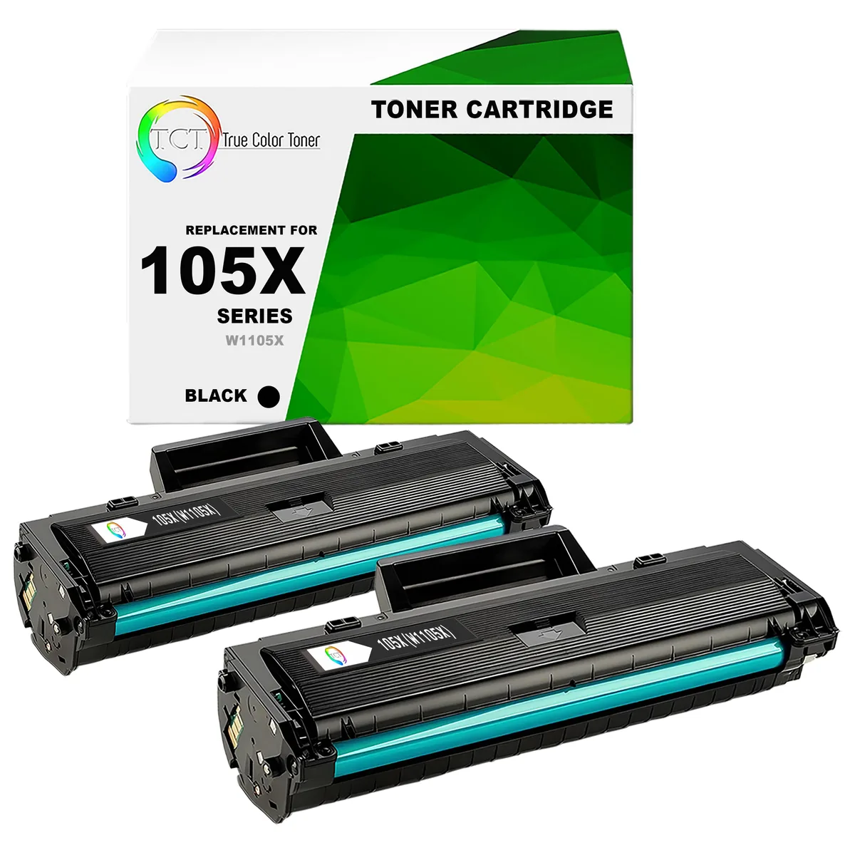 TCT TCT 105X Toner Cartridge 2 Pack Black W1105X 5000 Pages — product photo