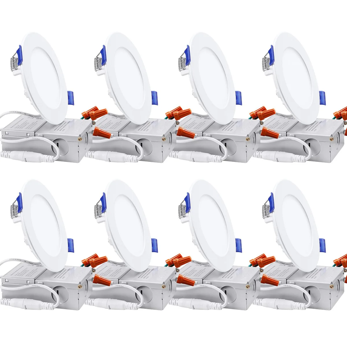 TorchStar LED TorchStar LED 8 Pack 4" Recessed Lighting 10W 4000K 700lm — product photo