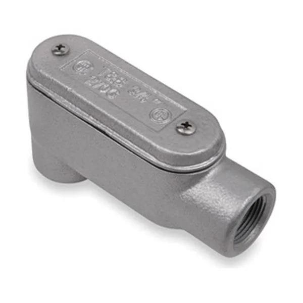 Bluekote Bluekote LB37CG-TB Conduit Outlet Body Iron Gray 1in 90deg 2.1lb — product photo