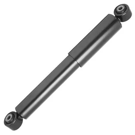 Unity 250030 rear shock absorber, silver metal cylinder with mounting eyelets