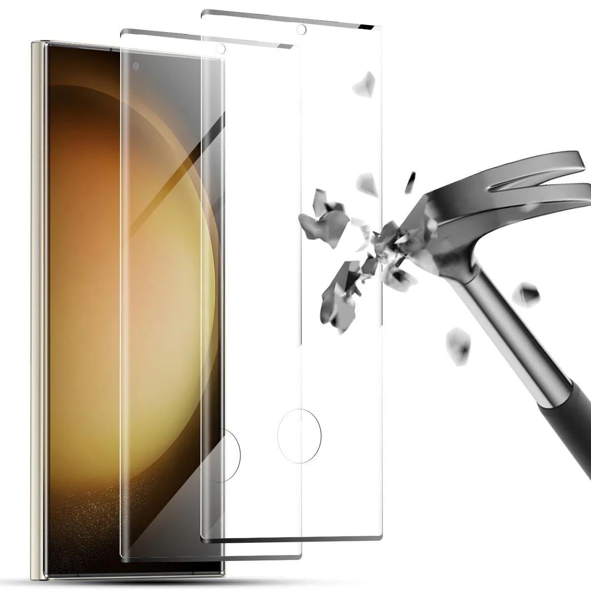 SZYG SZYG 2 Pack Tempered Glass Screen Protector for Samsung Galaxy S23 Ultra Clear — product photo