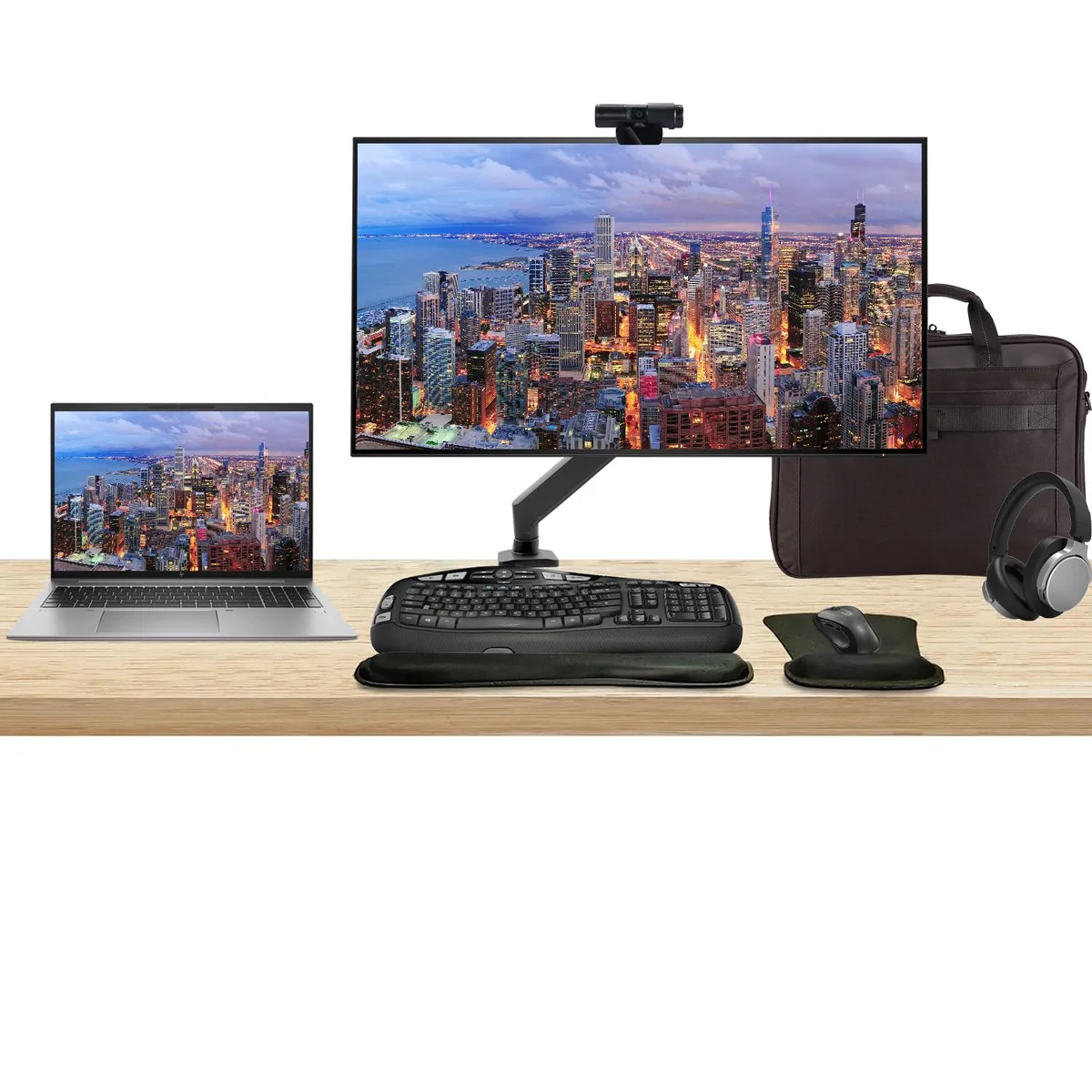 HP HP ZBook Firefly G10 16" i7-1370P 16GB 512GB + Z32k 32" 4K Bundle — product photo
