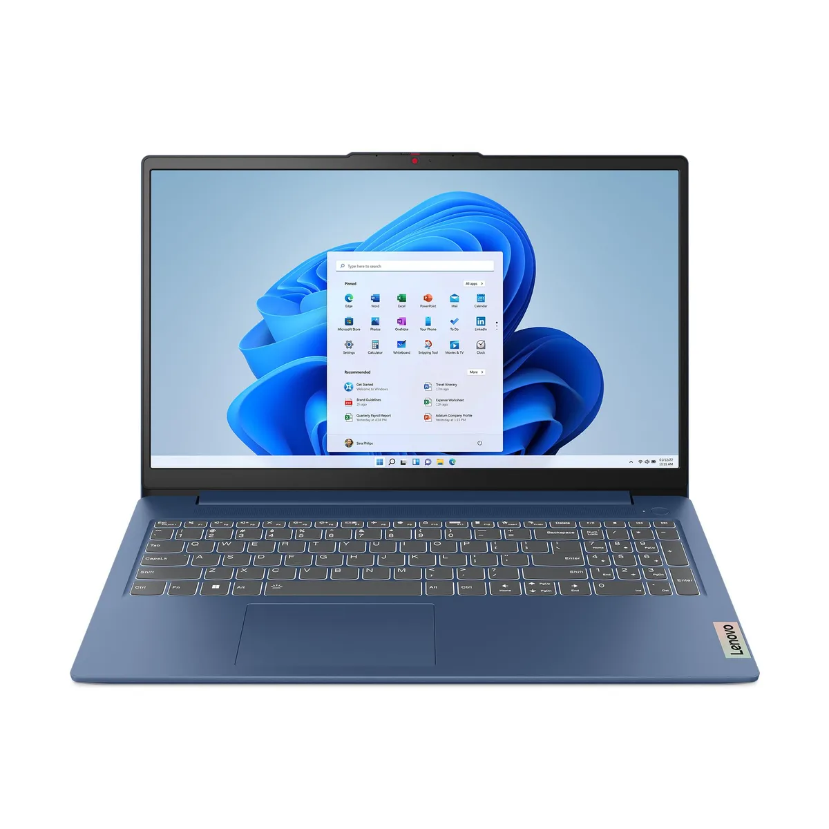 Lenovo Lenovo IdeaPad Slim 3 laptop, Ryzen 5 40, 8GB DDR5, 2TB NVMe, Blue — product photo