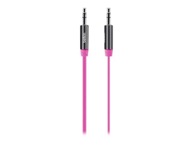 Belkin Belkin AV10127tt03-PNK 3.5 mm flat aux cable pink — product photo