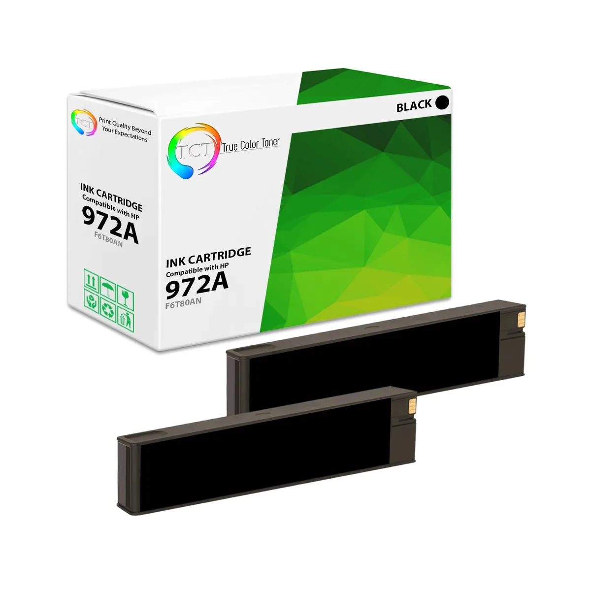 True Color Toner True Color Toner 972A Black Ink Cartridge 2 Pack — product photo