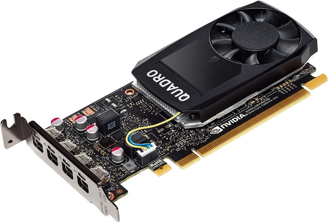 HP HP 1ME01AT Quadro P1000 4GB GDDR5 workstation graphics card — product photo