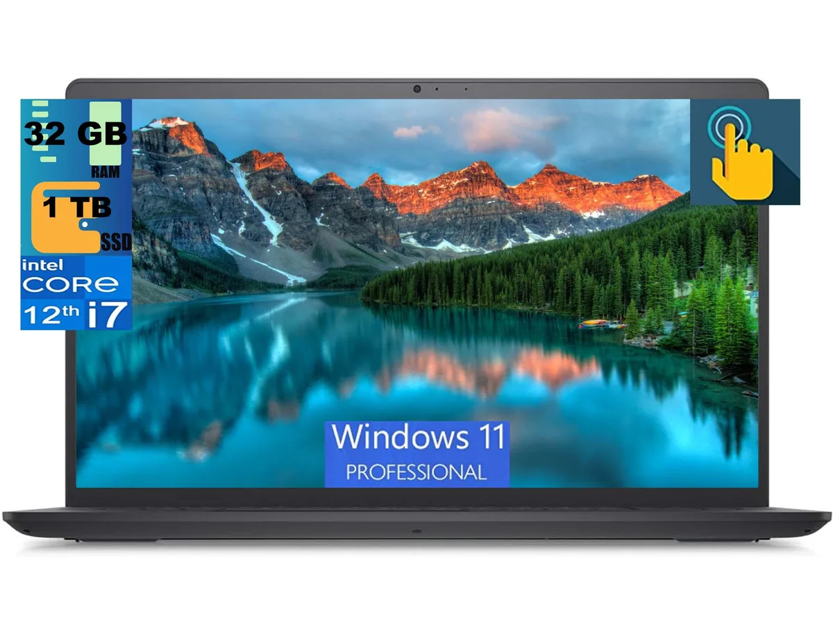 DELL DELL Inspiron 3520 15 laptop i7-1255U 32GB 1TB touchscreen — product photo