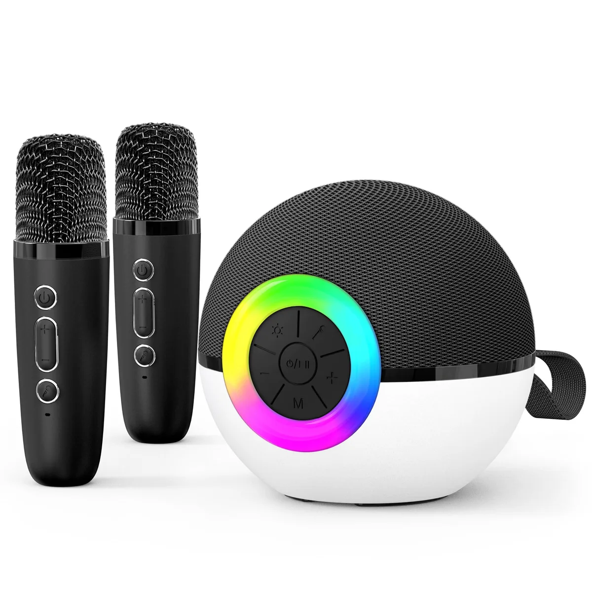  goopow T97 Karaoke Accessory Black 2 Mic — product photo