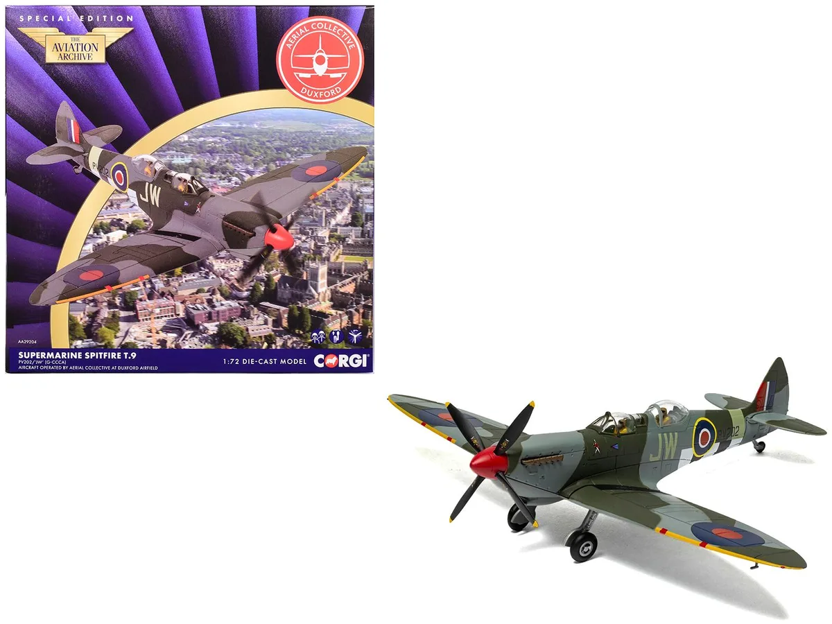 Corgi Corgi Supermarine Spitfire T.9 "Aerial Collective Duxford" 1/72 Diecast — product photo