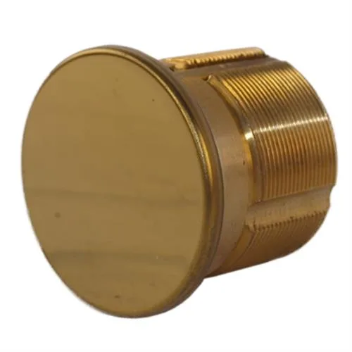MAXTECH MAXTECH B118DC-03 Solid Brass Dummy Mortise Cylinder 1-1/8" US3 Polished Brass — product photo