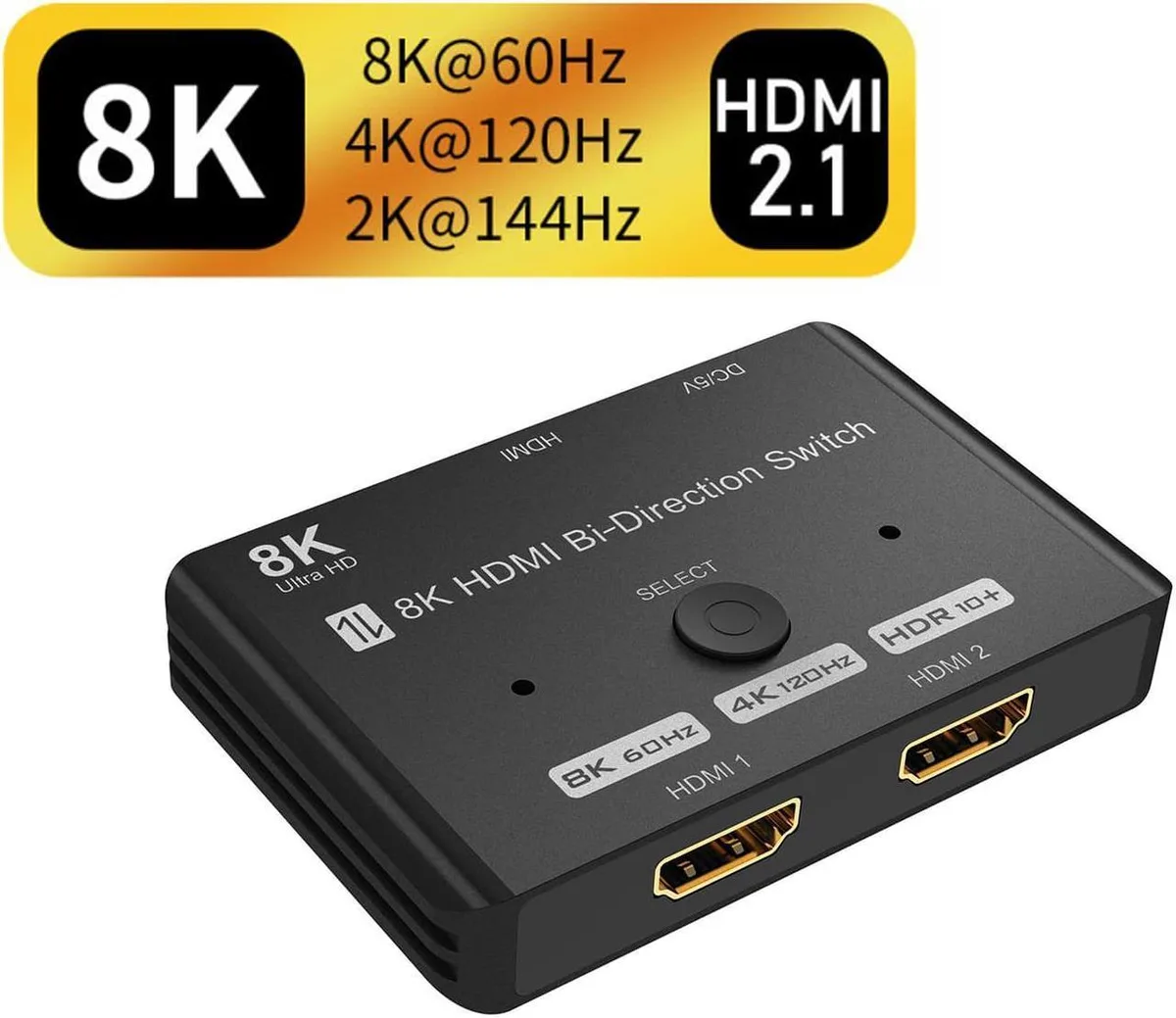 Vszerda Vszerda Bi-Directional HDMI 2.1 Switch 8K 60Hz 4K 120Hz 48Gbps — product photo