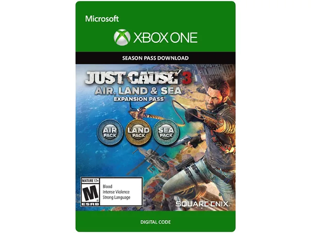 SQUARE ENIX USA SQUARE ENIX USA 7D4-00081 Just Cause 3 Land Sea Air Expansion Pass XBOX One downloadable game — product photo