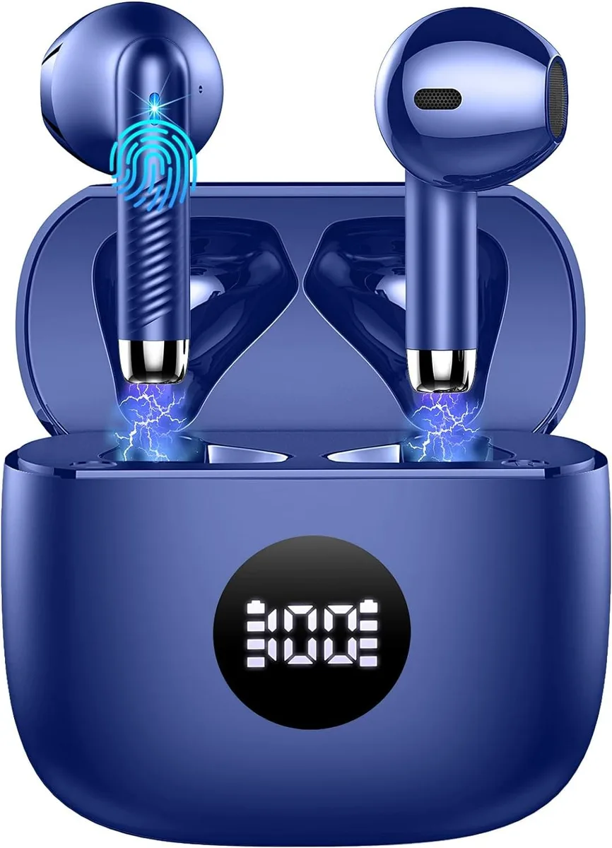 KEHIPI KEHIPI J53 Wireless Earbuds Blue Bluetooth 5.3 13mm 40h — product photo
