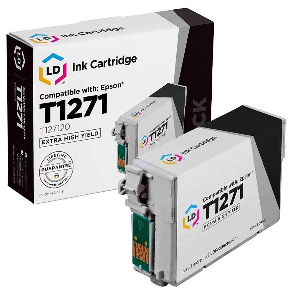 LD Products LD Products Epson 127 Extra High Yield Black Ink Cartridge T127120 945 Pages — product photo