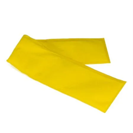 White tubular absorbent sock with high-visibility finish