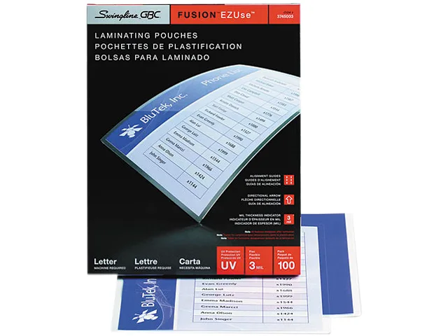 GBC GBC 3745003 Laminating Pouches Letter 3 mil 100 Pack — product photo