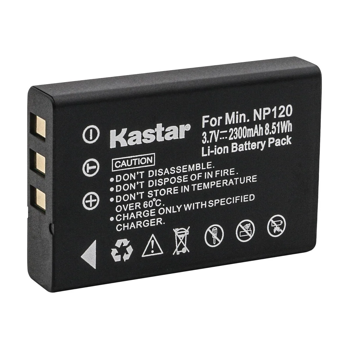 Kastar Kastar FNP120 3.7V 2300mAh Li-Ion camera battery — product photo