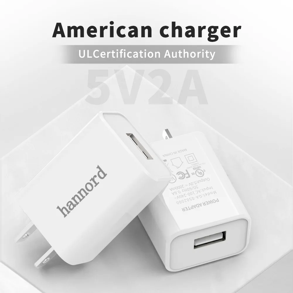 HANNORD HANNORD 2-Pack 5V 2A USB Wall Charger White — product photo