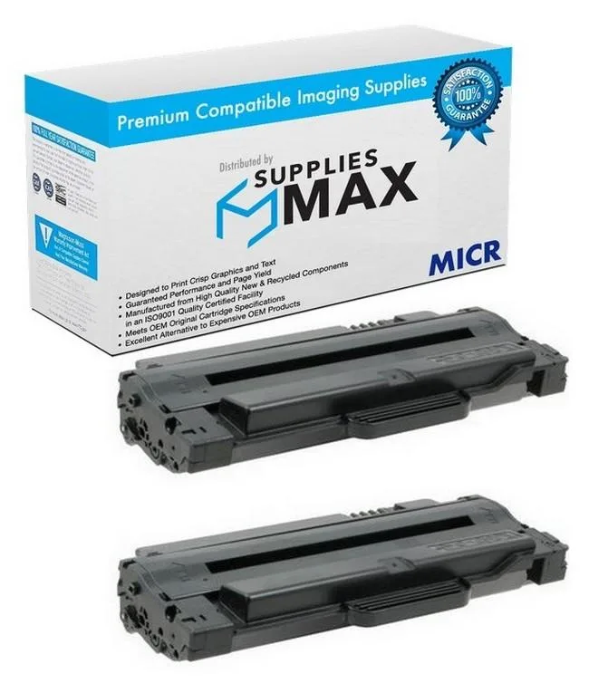 SuppliesMax SuppliesMax Samsung MLT-P105A-MICR Toner Cartridge 2-Pack 2500 Pages — product photo