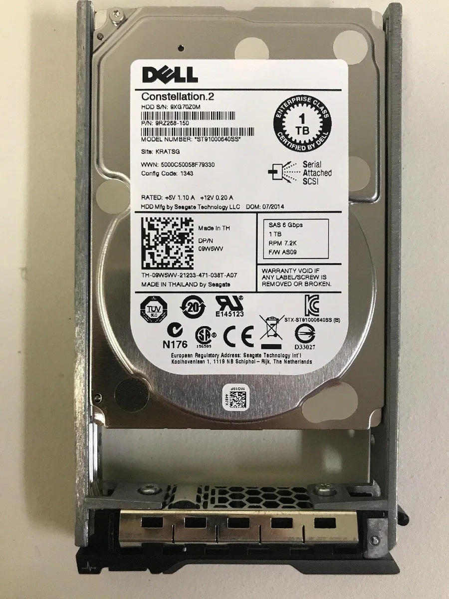 DELL DELL ST91000640SS 1TB 7200RPM 2.5" SAS internal hard drive — product photo